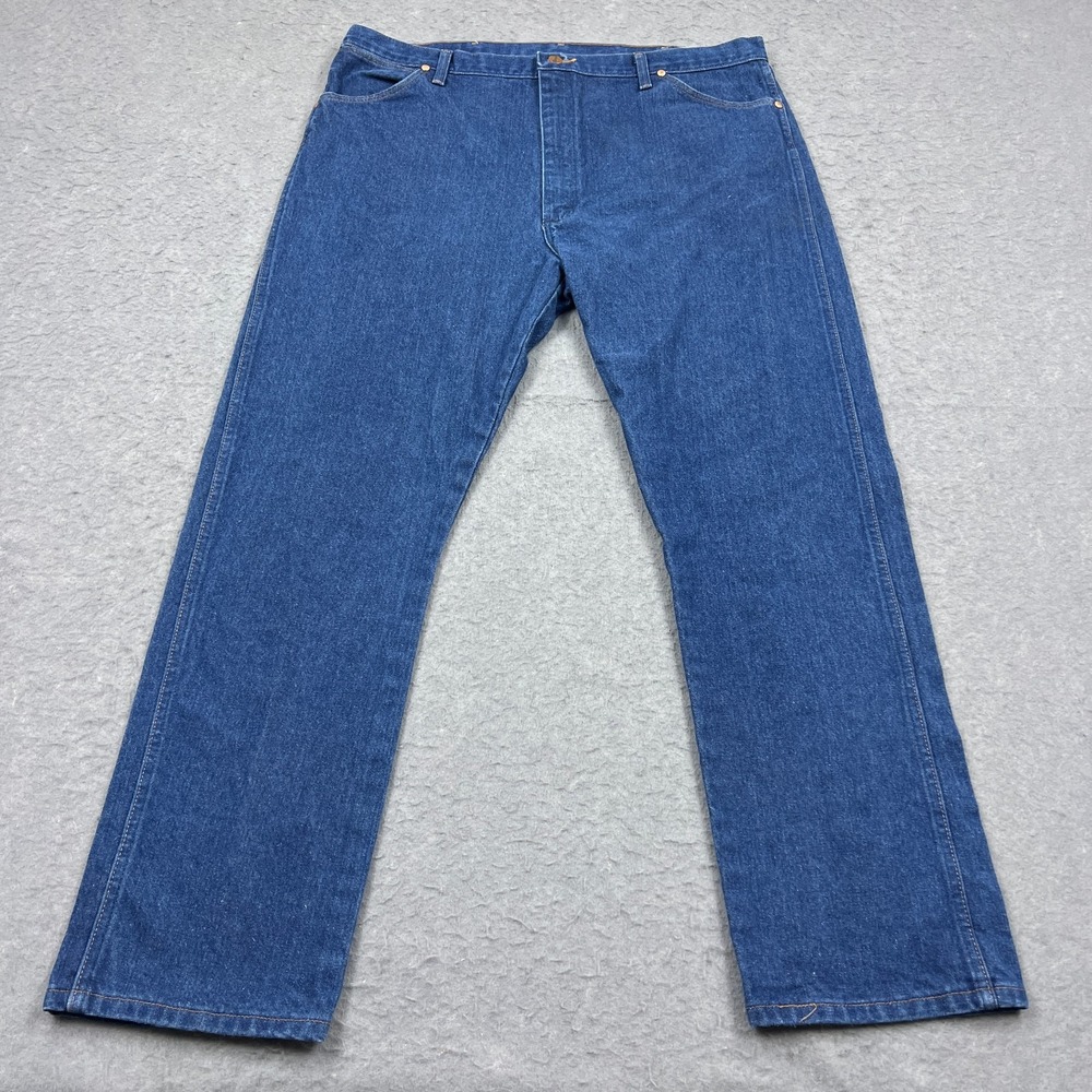 VTG Wrangler Cowboy Cut Jeans Men's 42x32 Blue Denim‎ Original Fit Western Rodeo